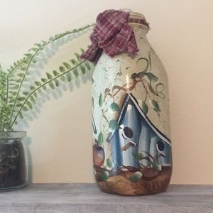 Hand painted jar